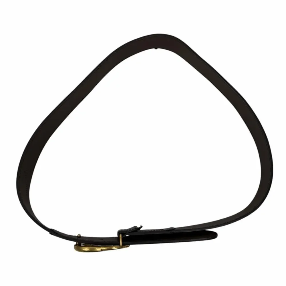 Gucci Canvas Monogram GG Buckle Supreme Leather Belt Brown Size 85cm/34
